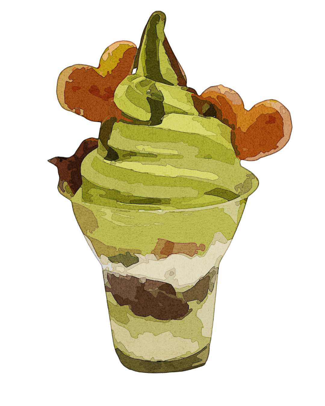 Matcha Ice Cream Earth Parfait